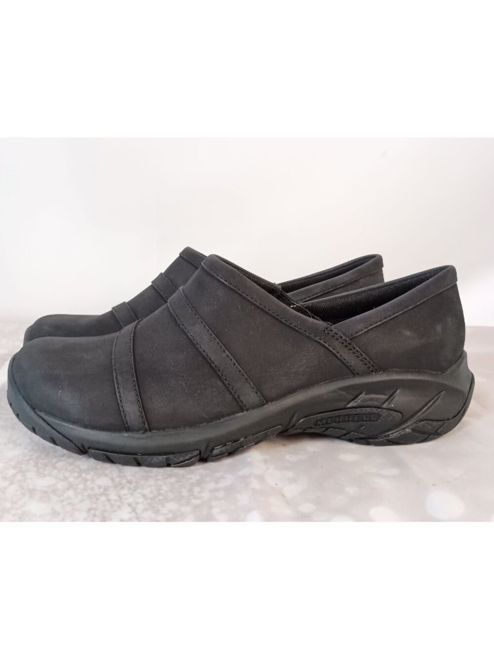Merrell Encore Moc 4 Leather Slip On Clogs Comfort Shoes Womens 6.5 W
